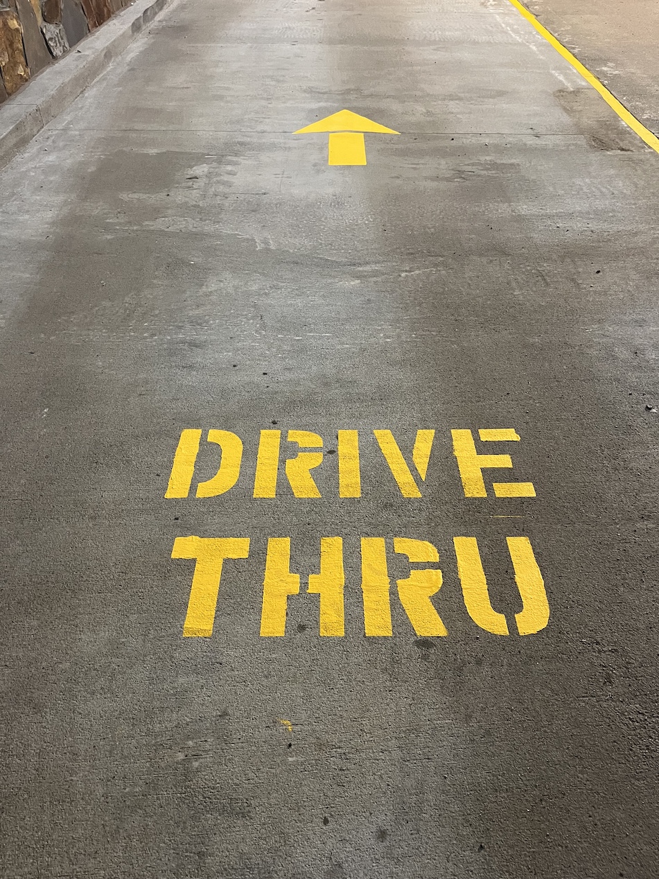 Curb painting and fire lane